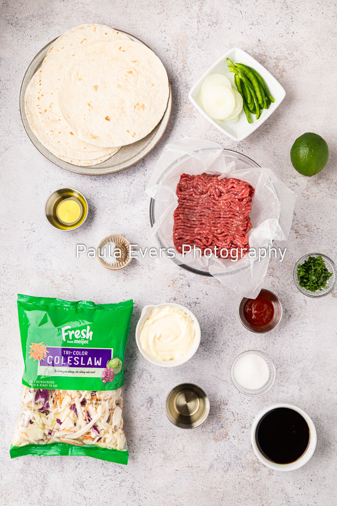Asian Inspired Beef Tacos