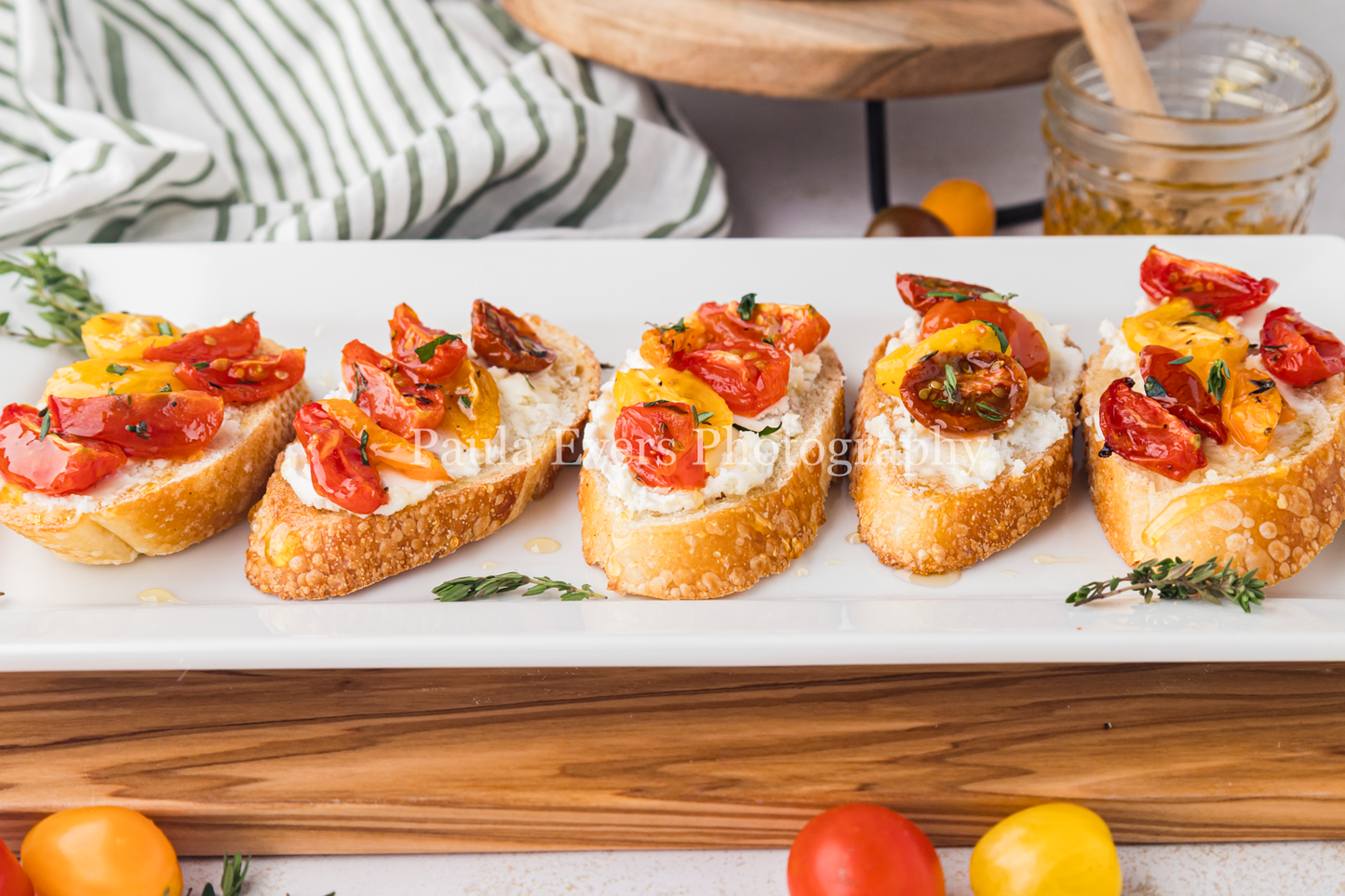 Bruschetta with Honey and Goat Cheese