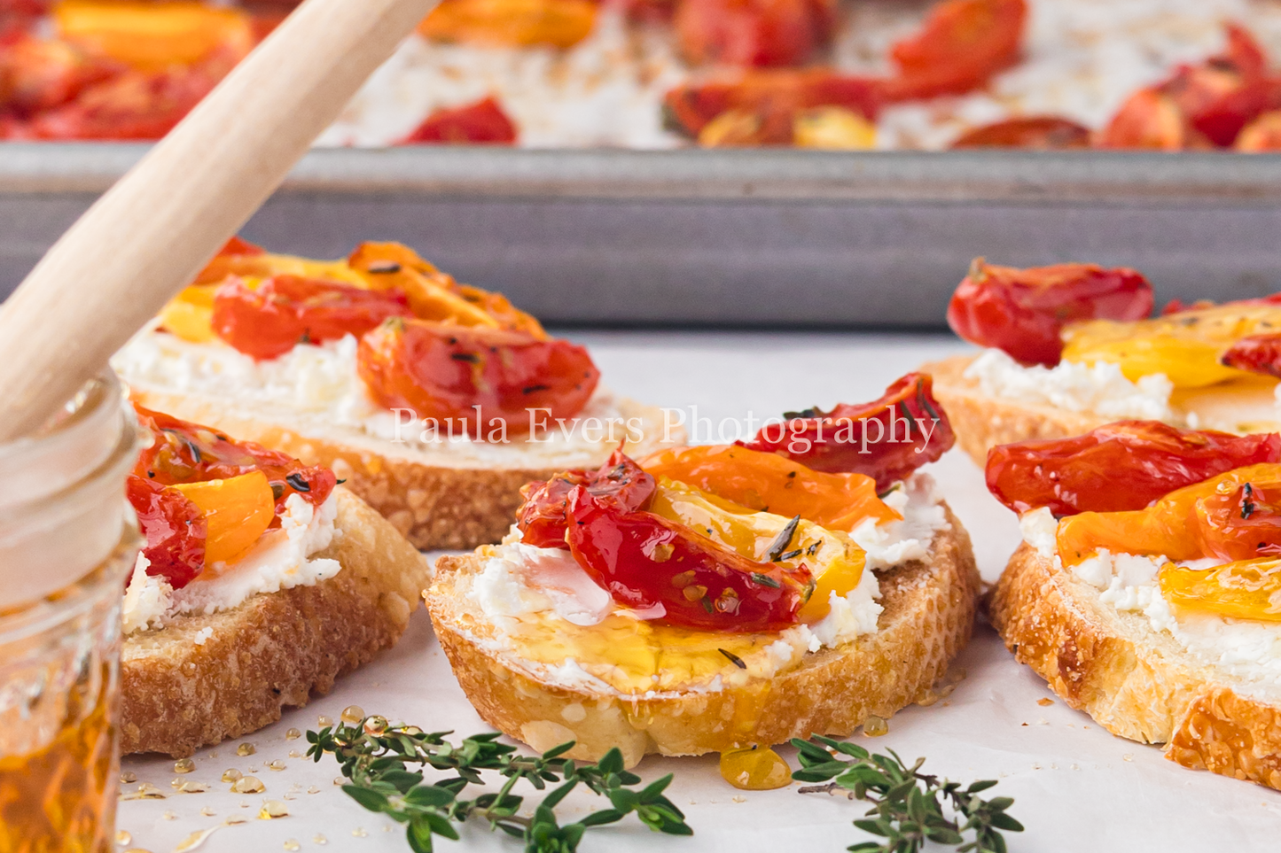 Bruschetta with Honey and Goat Cheese