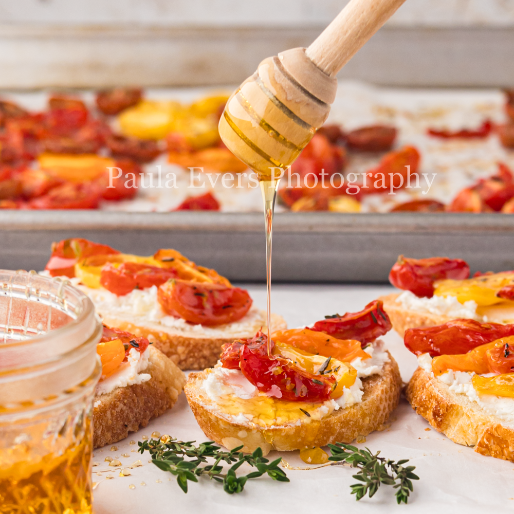 Bruschetta with Honey and Goat Cheese