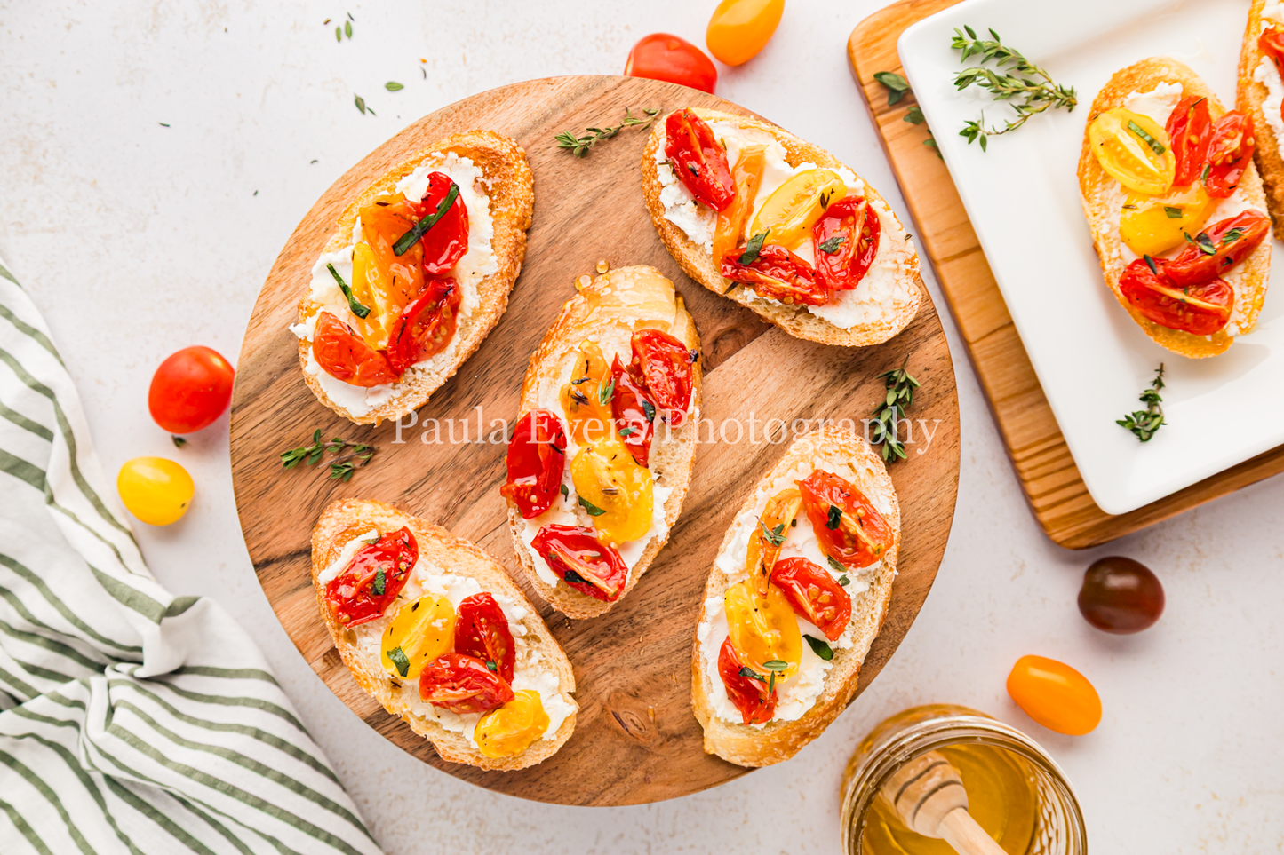 Bruschetta with Honey and Goat Cheese