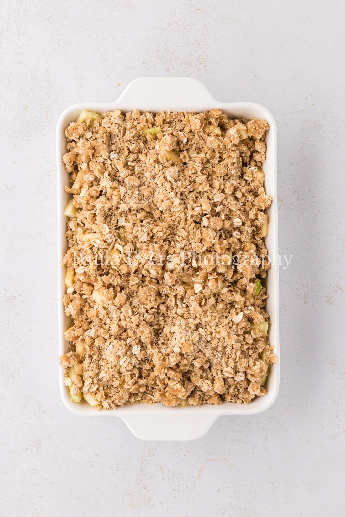 Apple Crisp with Caramel Sauce