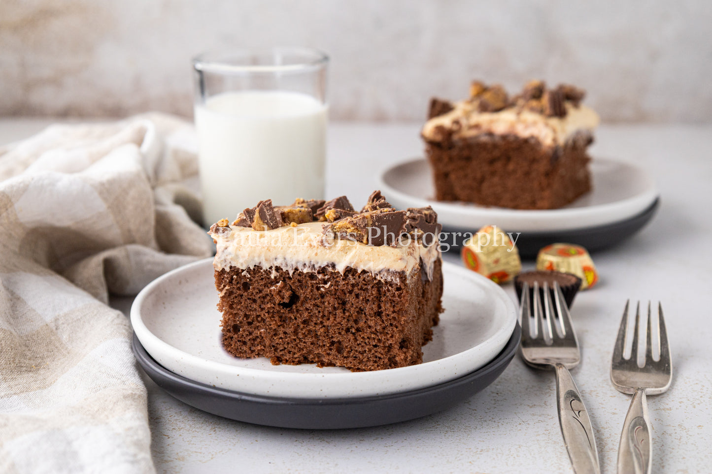Reese's Peanut Butter Cup Poke Cake