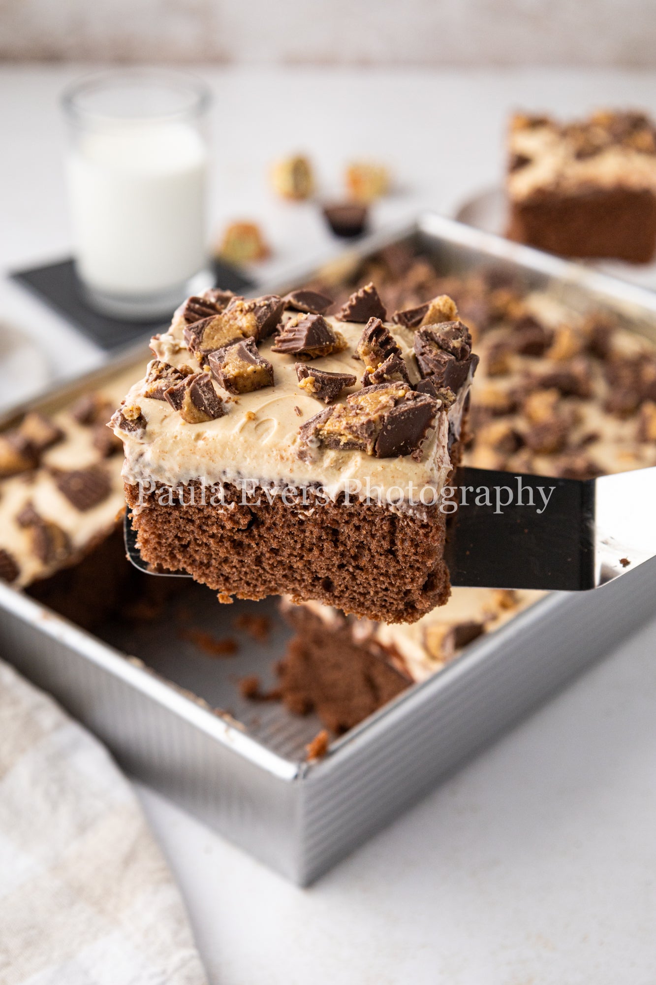 Reese's Peanut Butter Cup Poke Cake