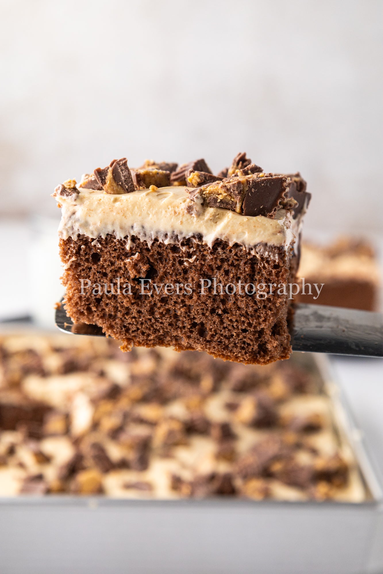 Reese's Peanut Butter Cup Poke Cake