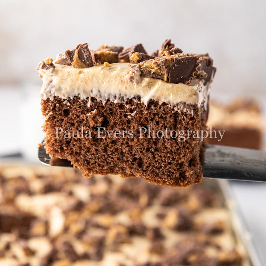Reese's Peanut Butter Cup Poke Cake
