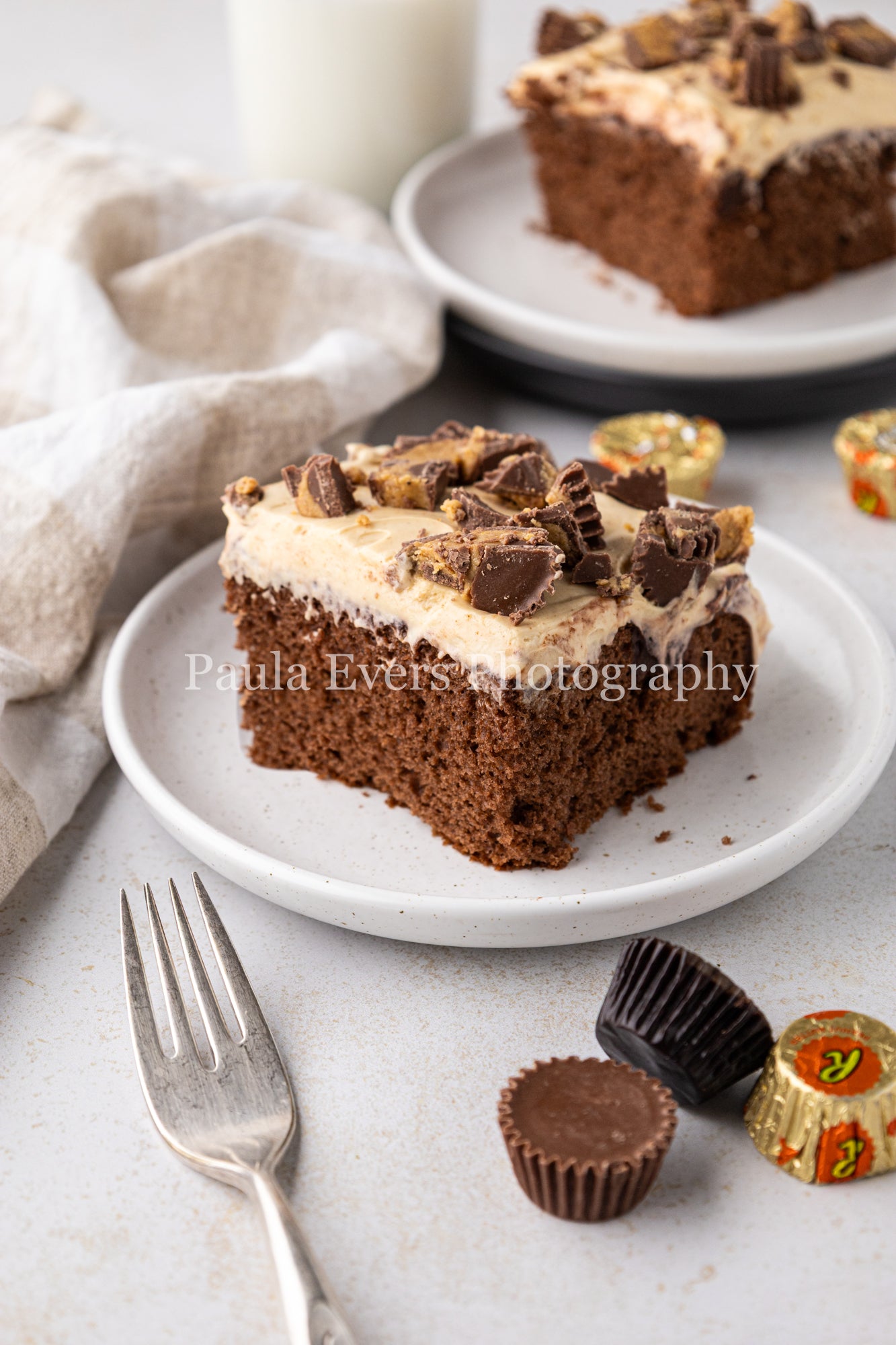 Reese's Peanut Butter Cup Poke Cake