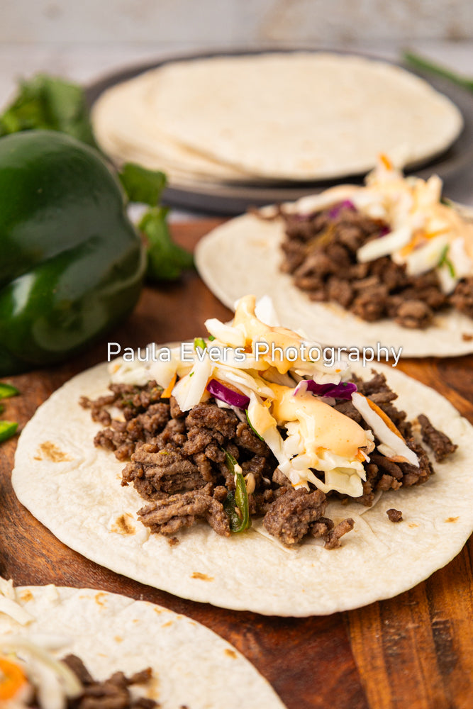 Asian Inspired Beef Tacos