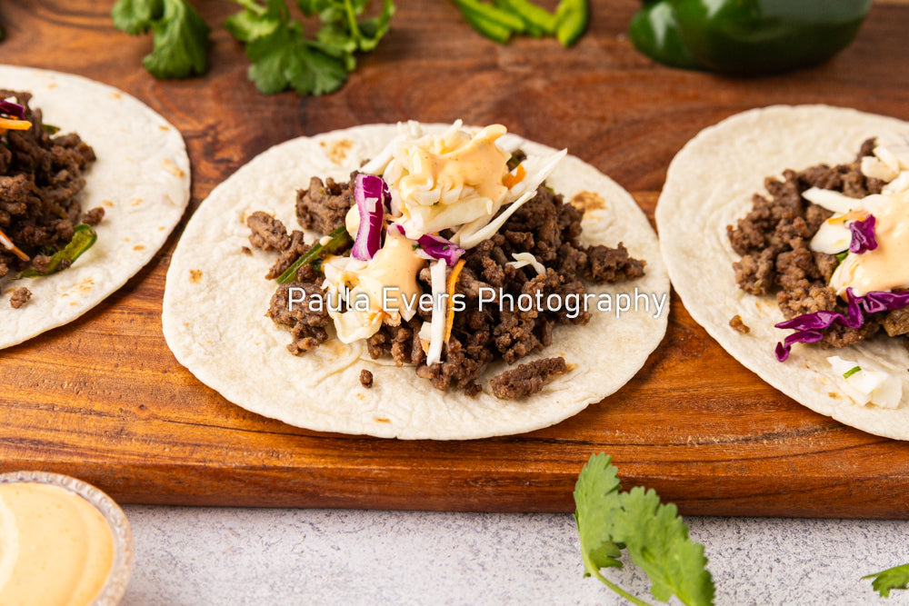 Asian Inspired Beef Tacos