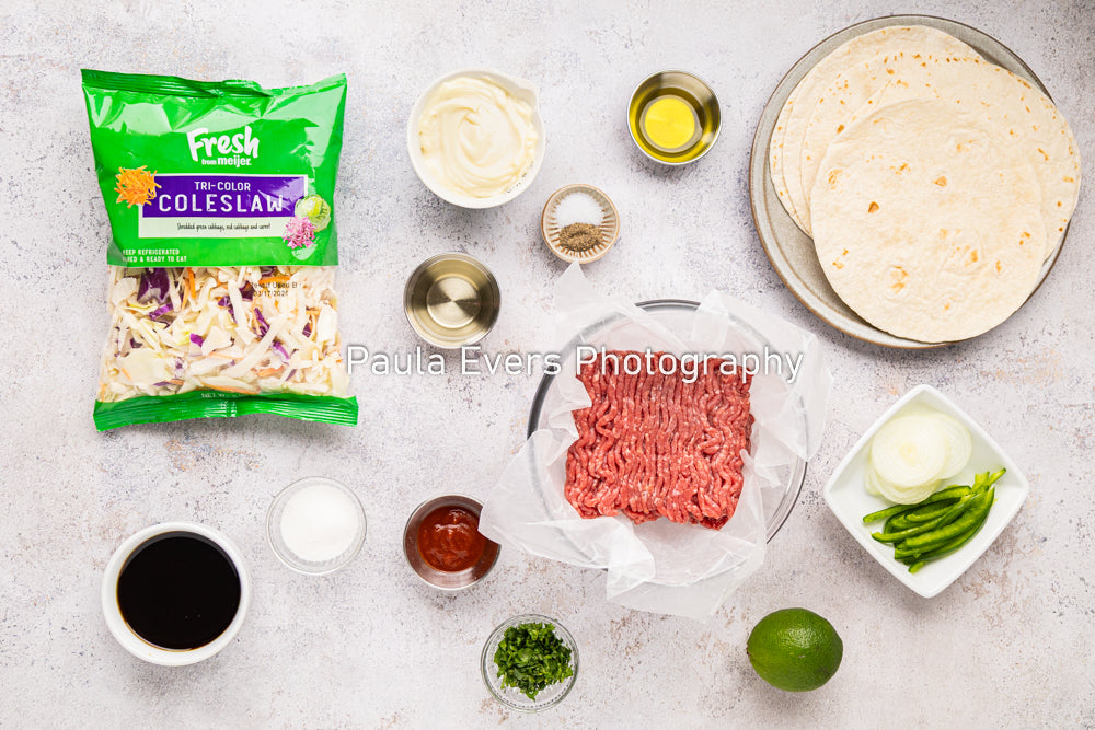 Asian Inspired Beef Tacos