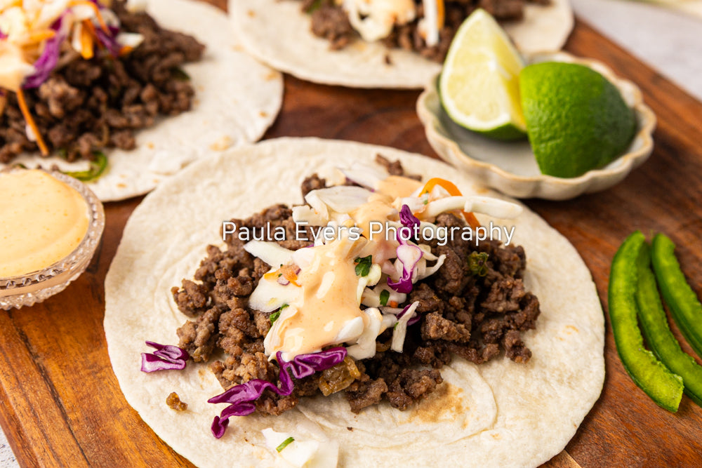 Asian Inspired Beef Tacos