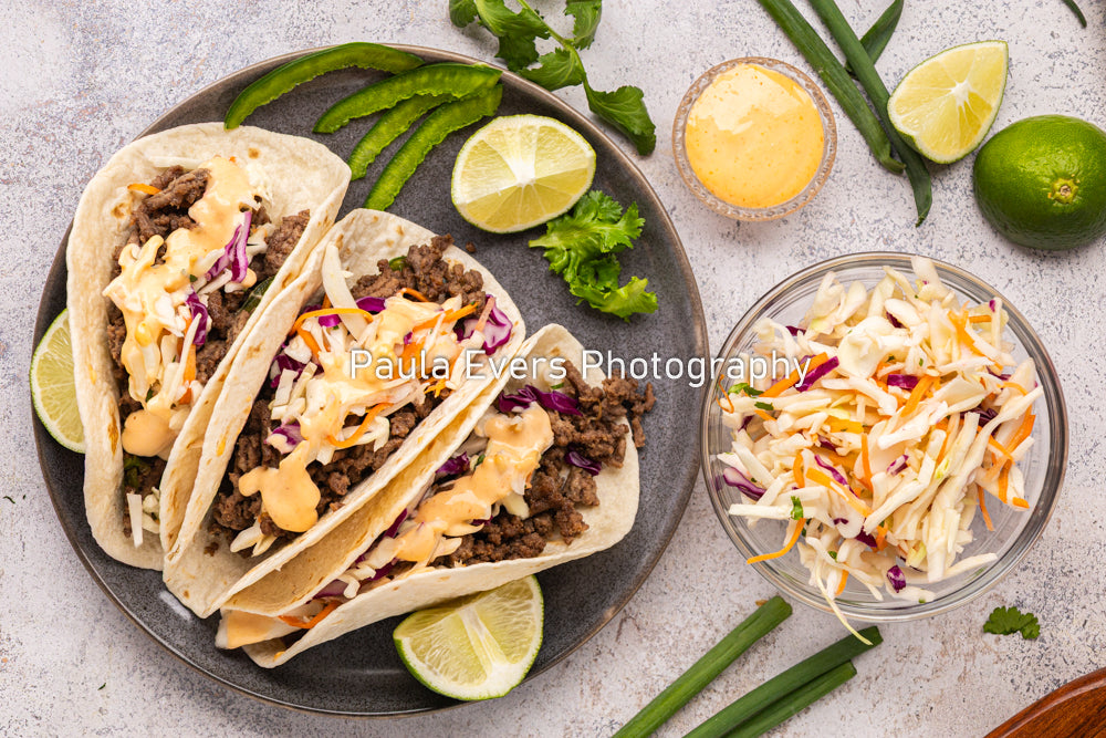 Asian Inspired Beef Tacos