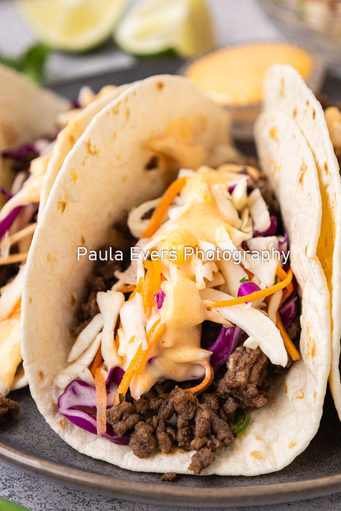 Asian Inspired Beef Tacos
