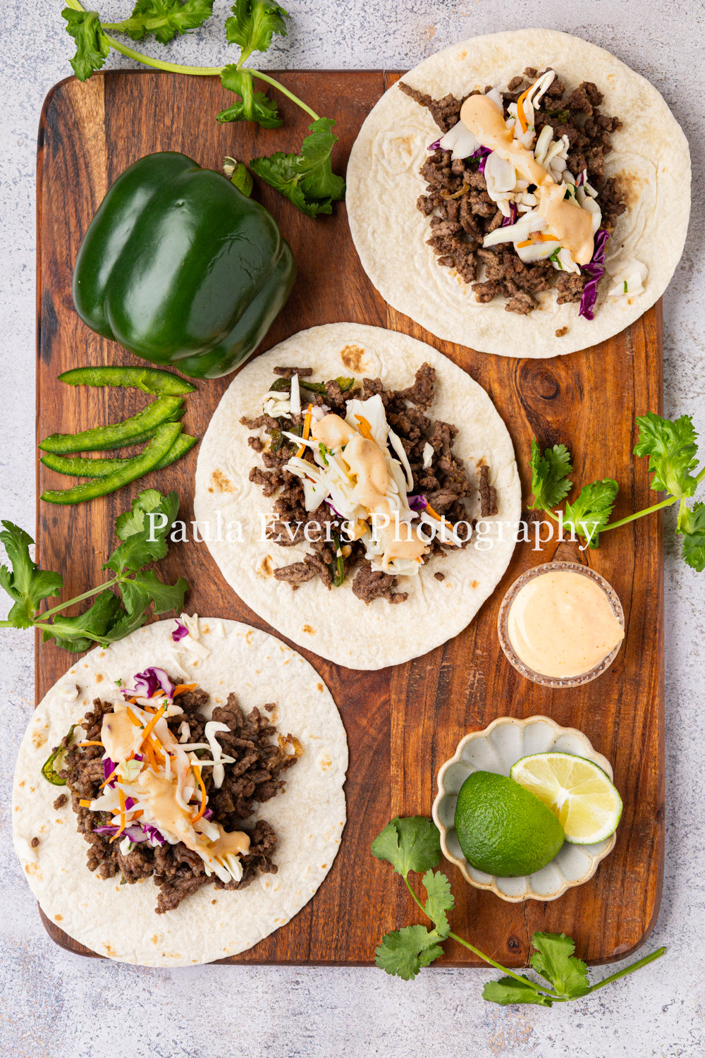 Asian Inspired Beef Tacos