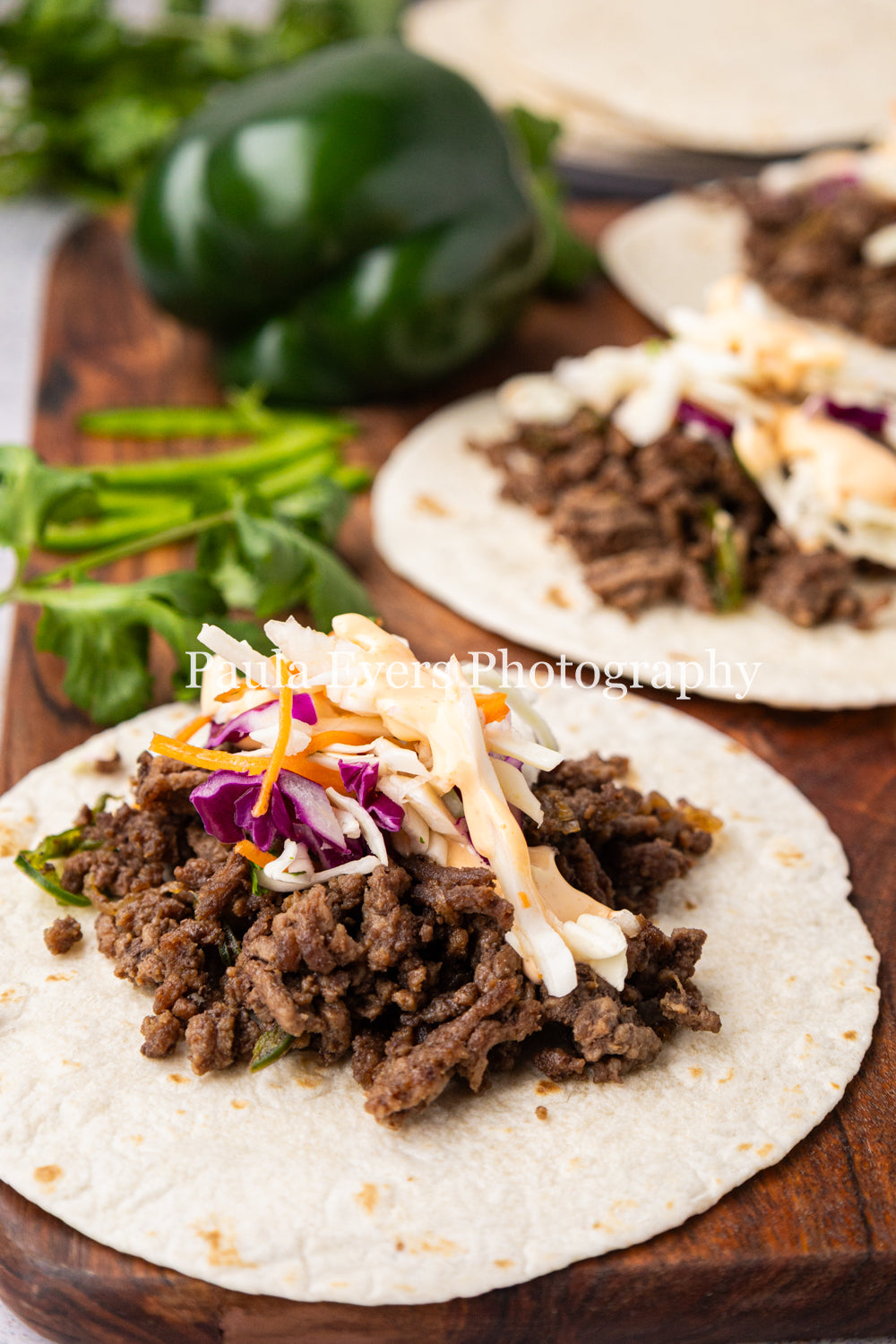 Asian Inspired Beef Tacos