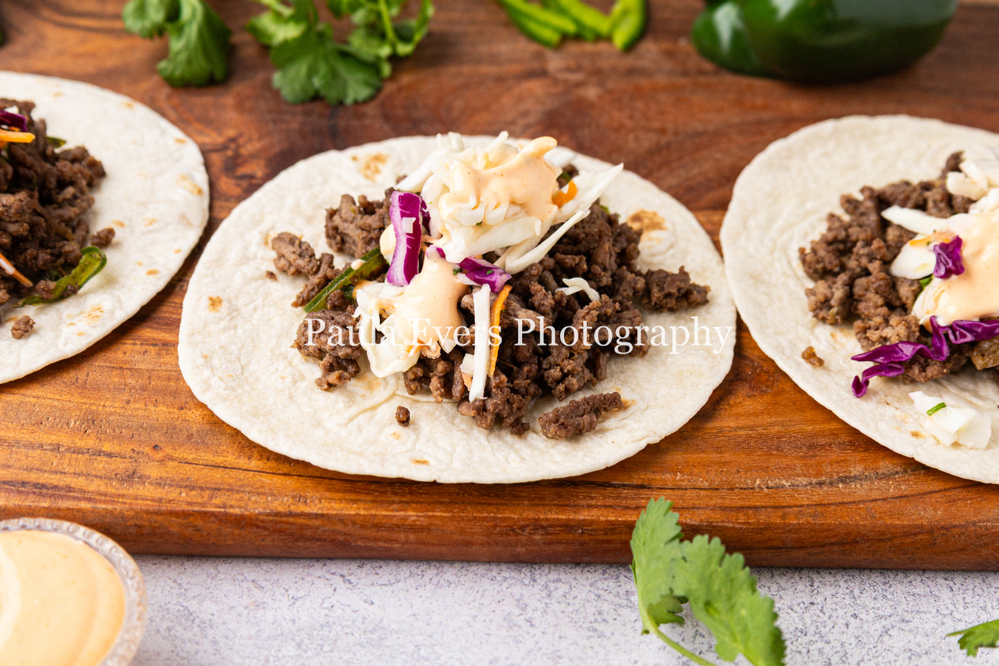 Asian Inspired Beef Tacos