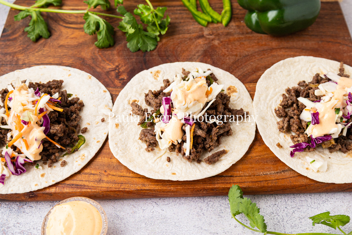 Asian Inspired Beef Tacos