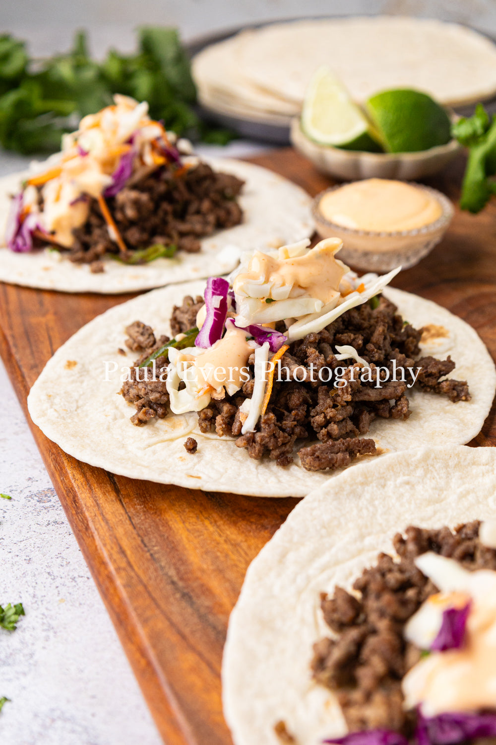 Asian Inspired Beef Tacos