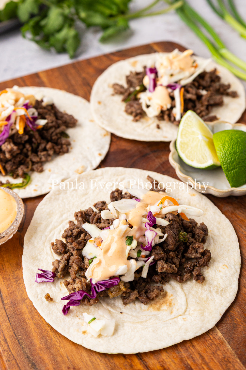 Asian Inspired Beef Tacos
