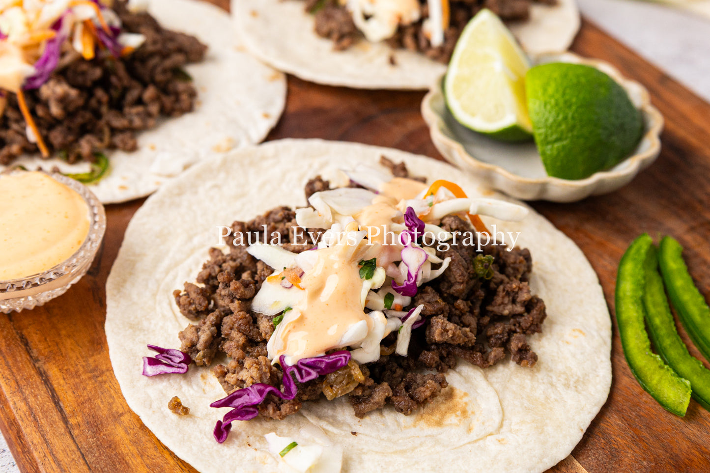 Asian Inspired Beef Tacos