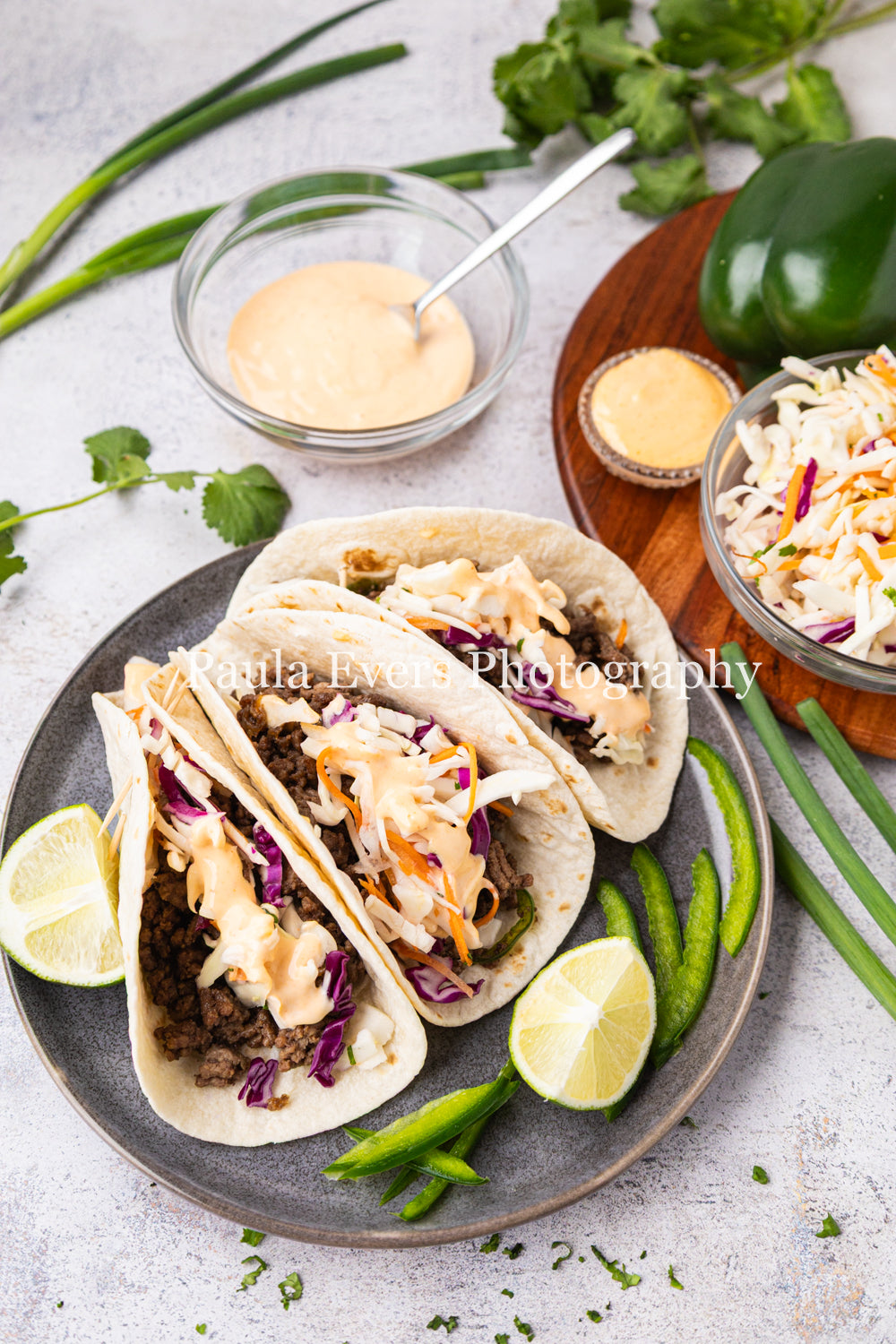 Asian Inspired Beef Tacos
