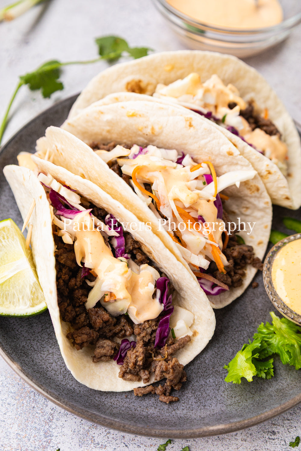 Asian Inspired Beef Tacos