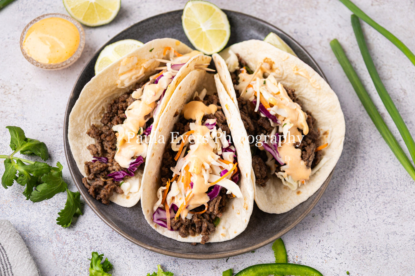 Asian Inspired Beef Tacos