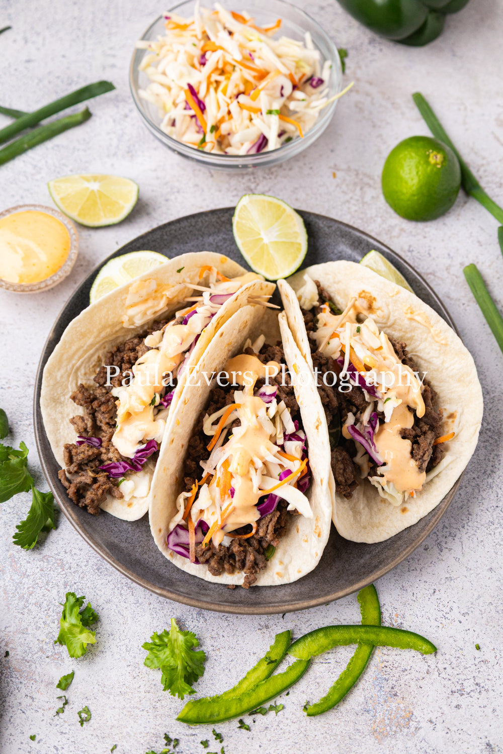 Asian Inspired Beef Tacos