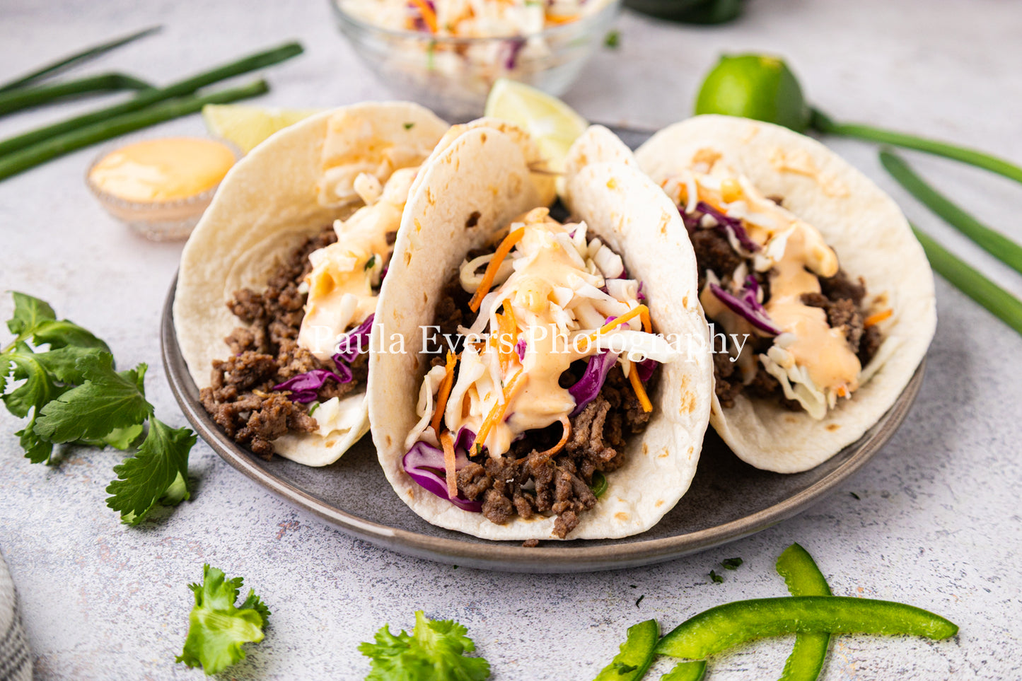 Asian Inspired Beef Tacos