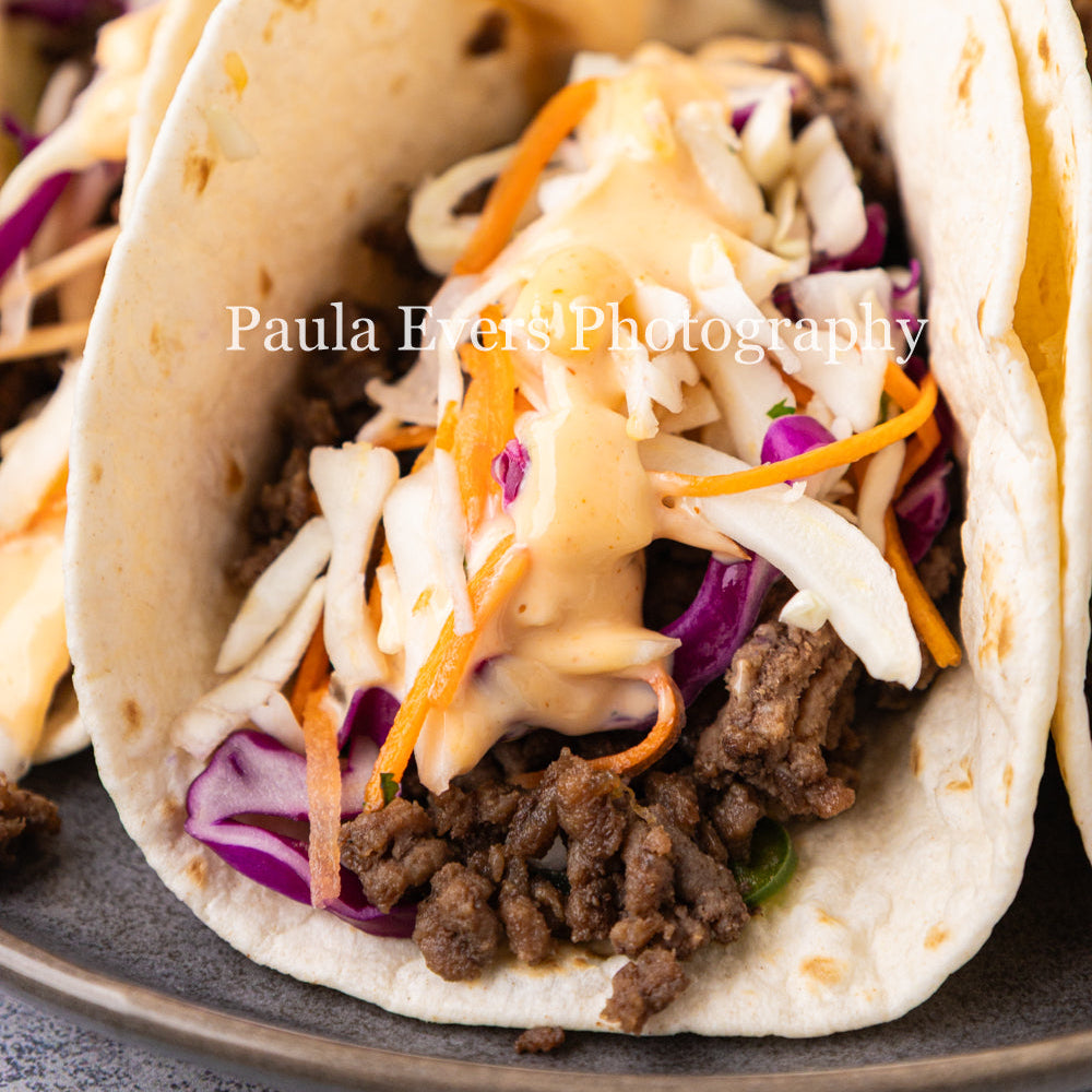 Asian Inspired Beef Tacos