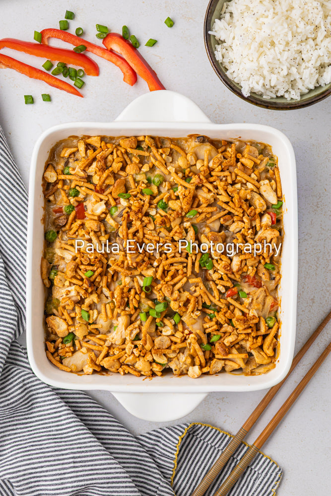 Asian Inspired Cashew Chicken Casserole