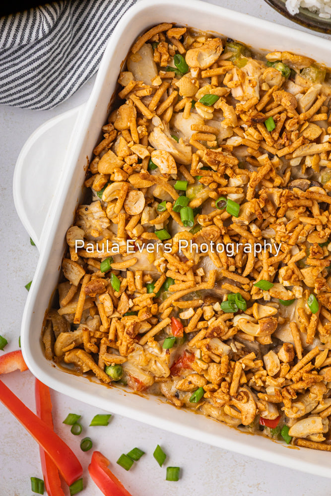 Asian Inspired Cashew Chicken Casserole