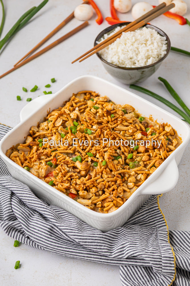 Asian Inspired Cashew Chicken Casserole