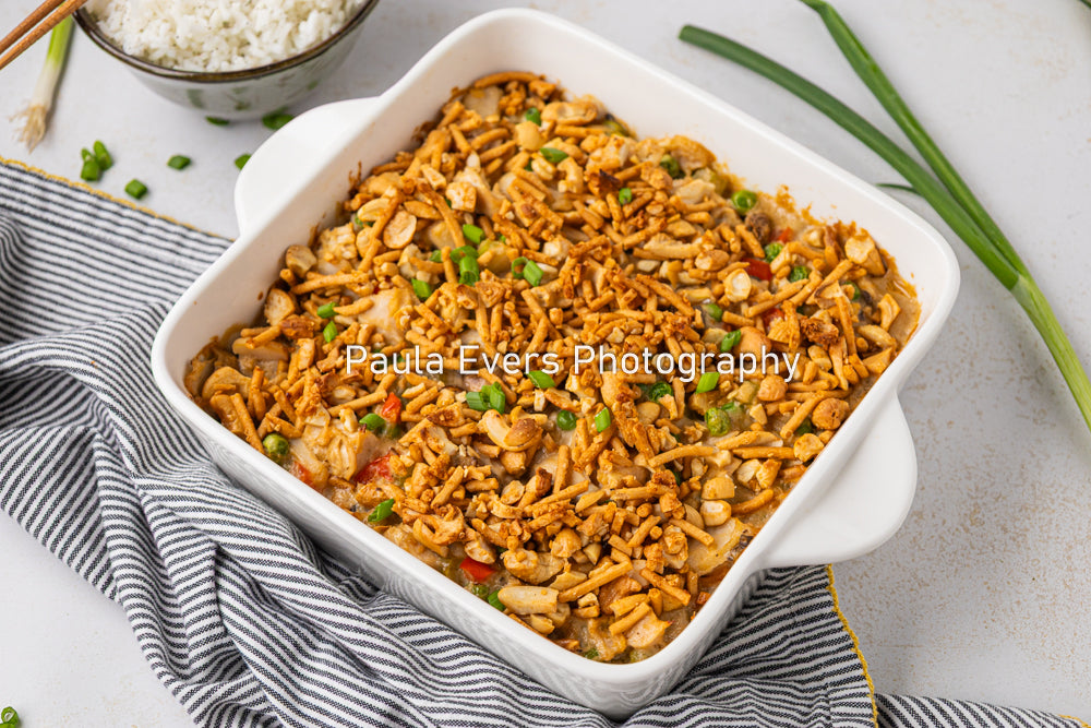 Asian Inspired Cashew Chicken Casserole