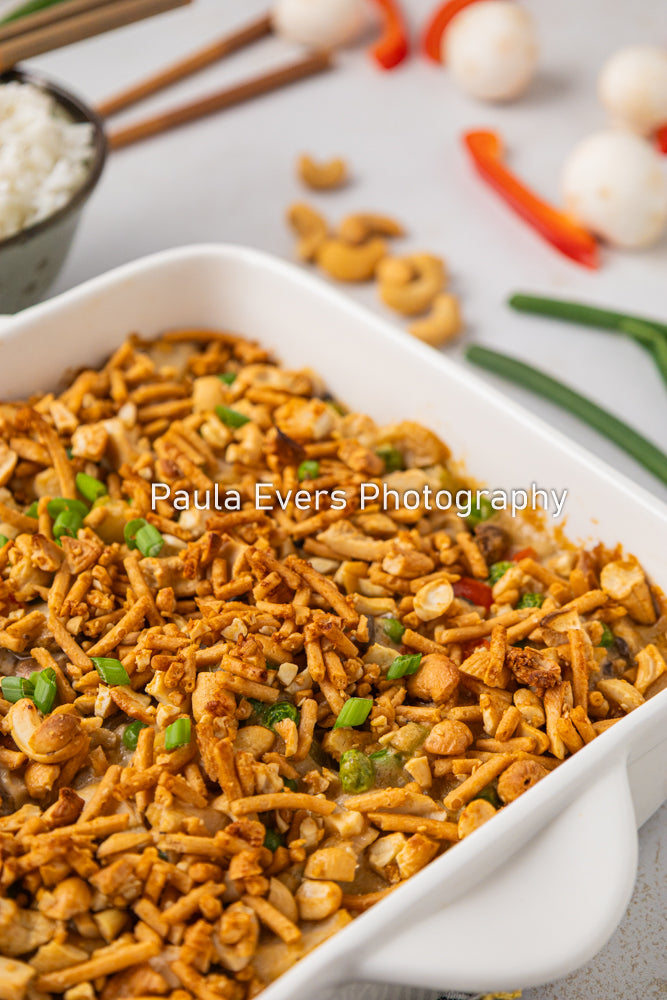 Asian Inspired Cashew Chicken Casserole