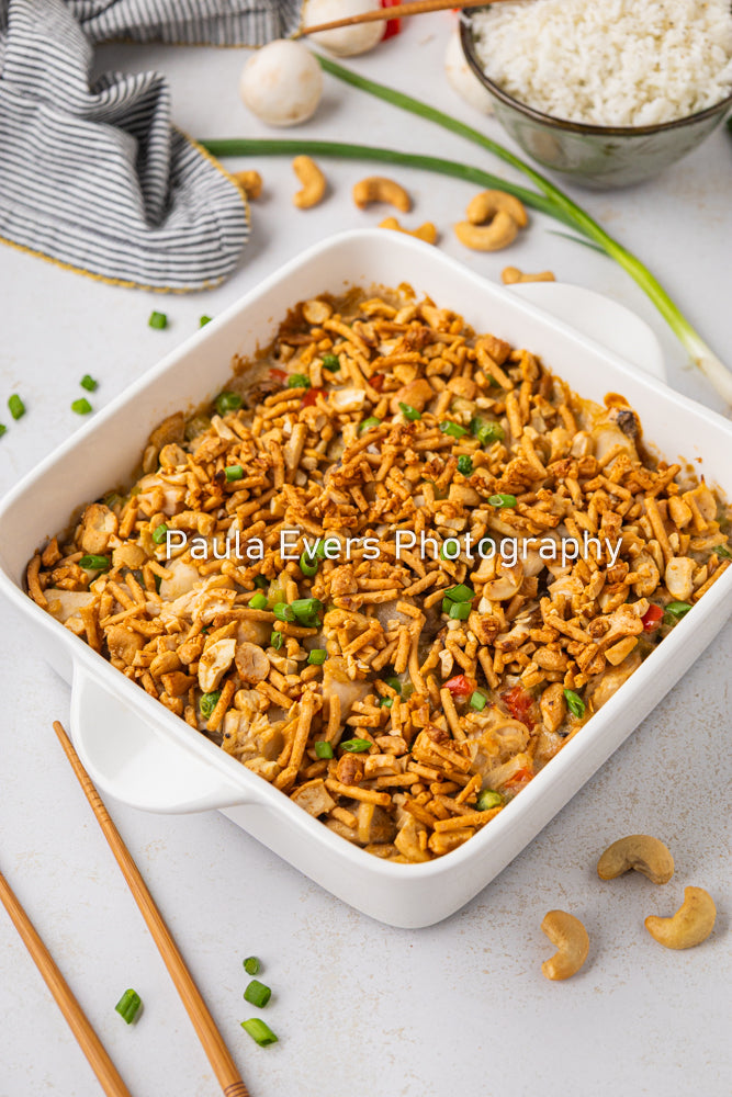 Asian Inspired Cashew Chicken Casserole