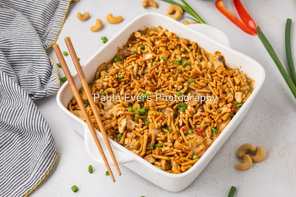 Asian Inspired Cashew Chicken Casserole
