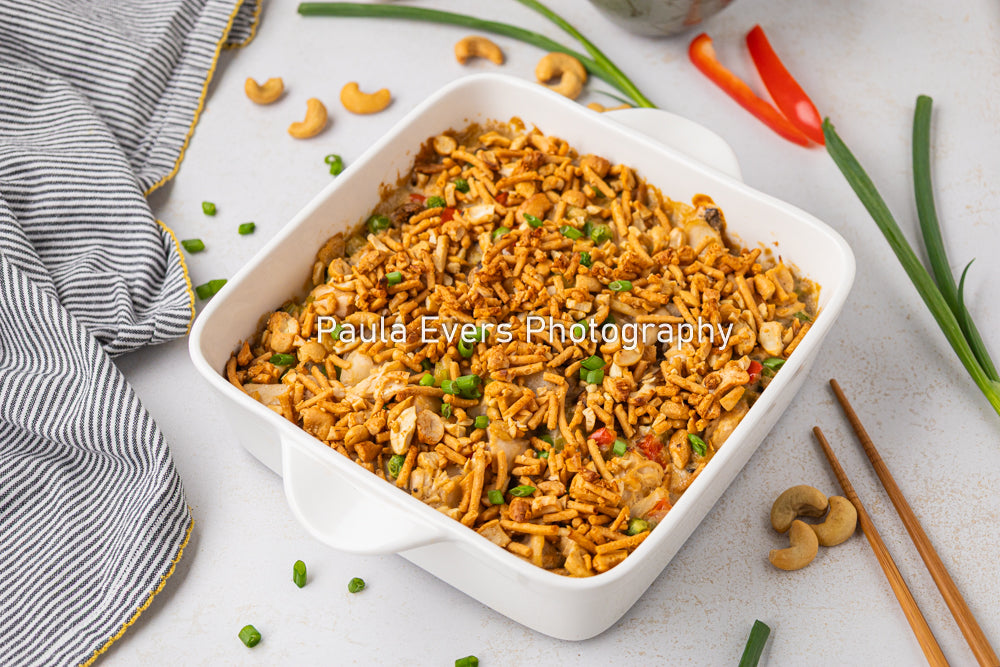 Asian Inspired Cashew Chicken Casserole