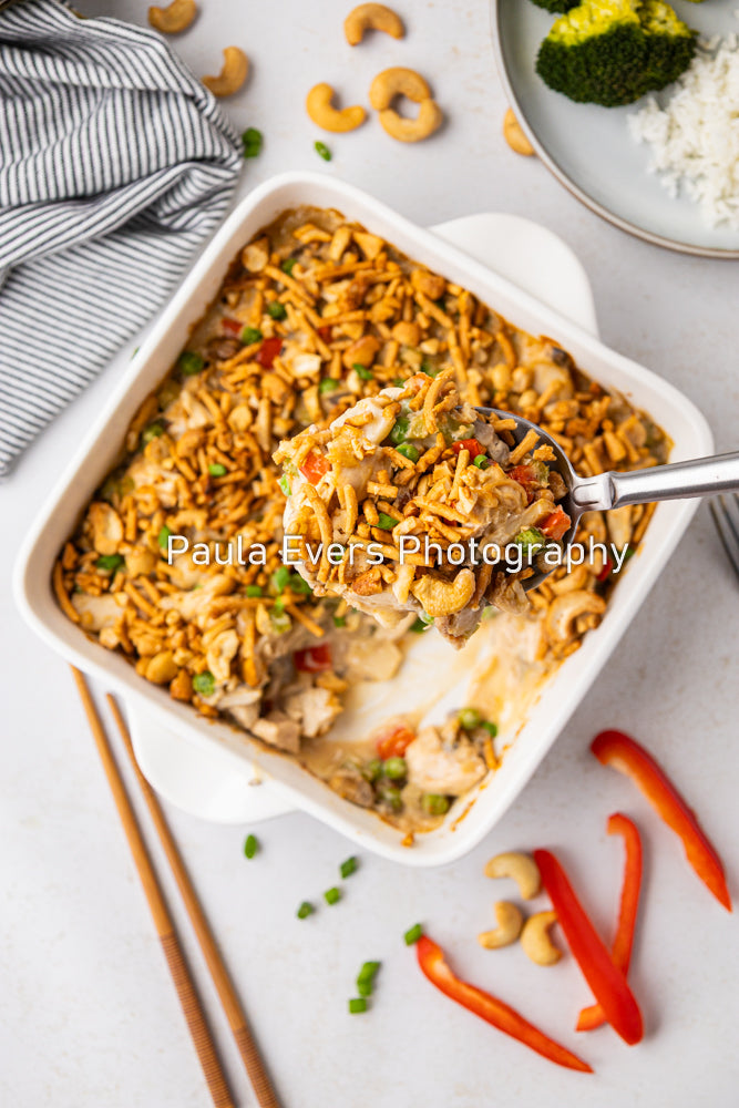 Asian Inspired Cashew Chicken Casserole