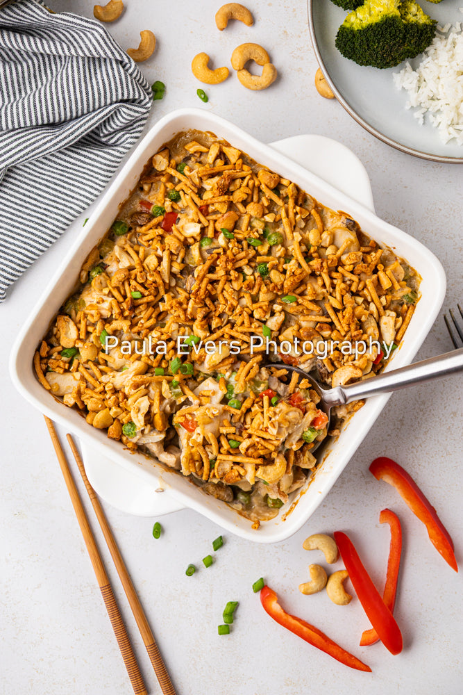 Asian Inspired Cashew Chicken Casserole