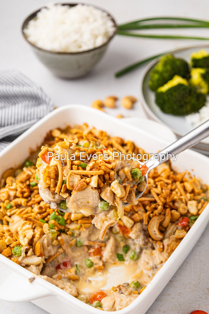 Asian Inspired Cashew Chicken Casserole