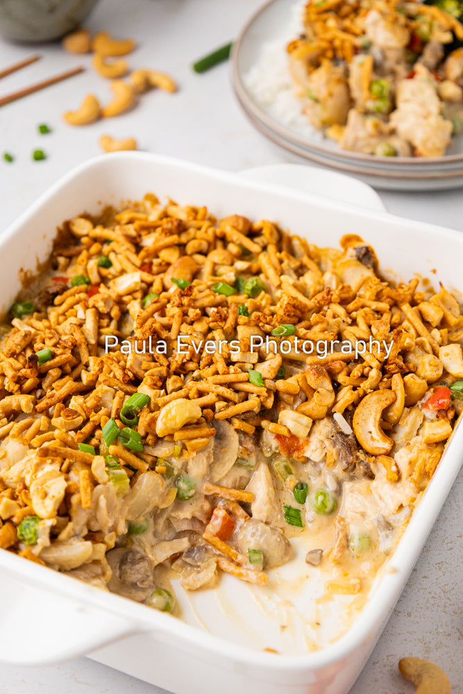 Asian Inspired Cashew Chicken Casserole