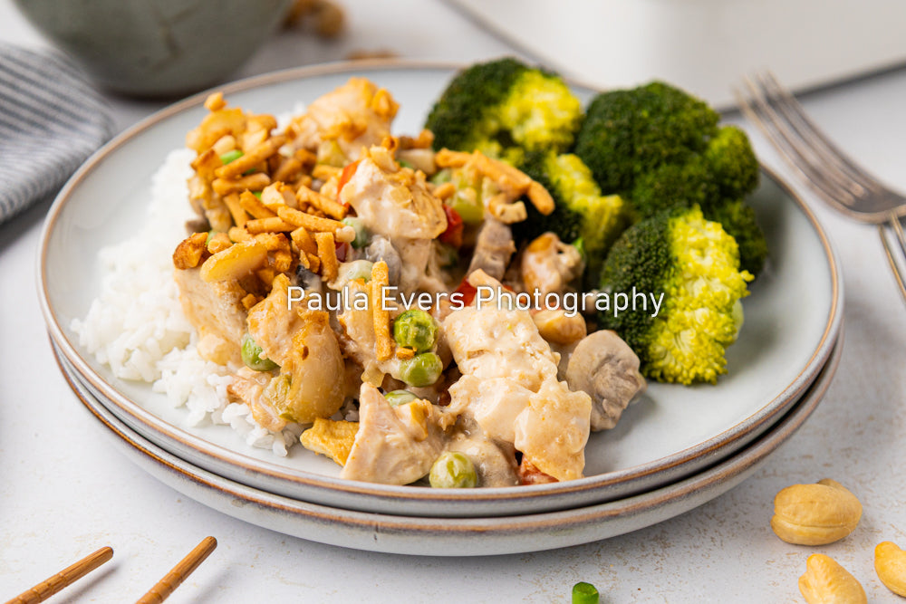 Asian Inspired Cashew Chicken Casserole