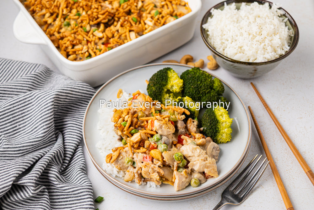 Asian Inspired Cashew Chicken Casserole