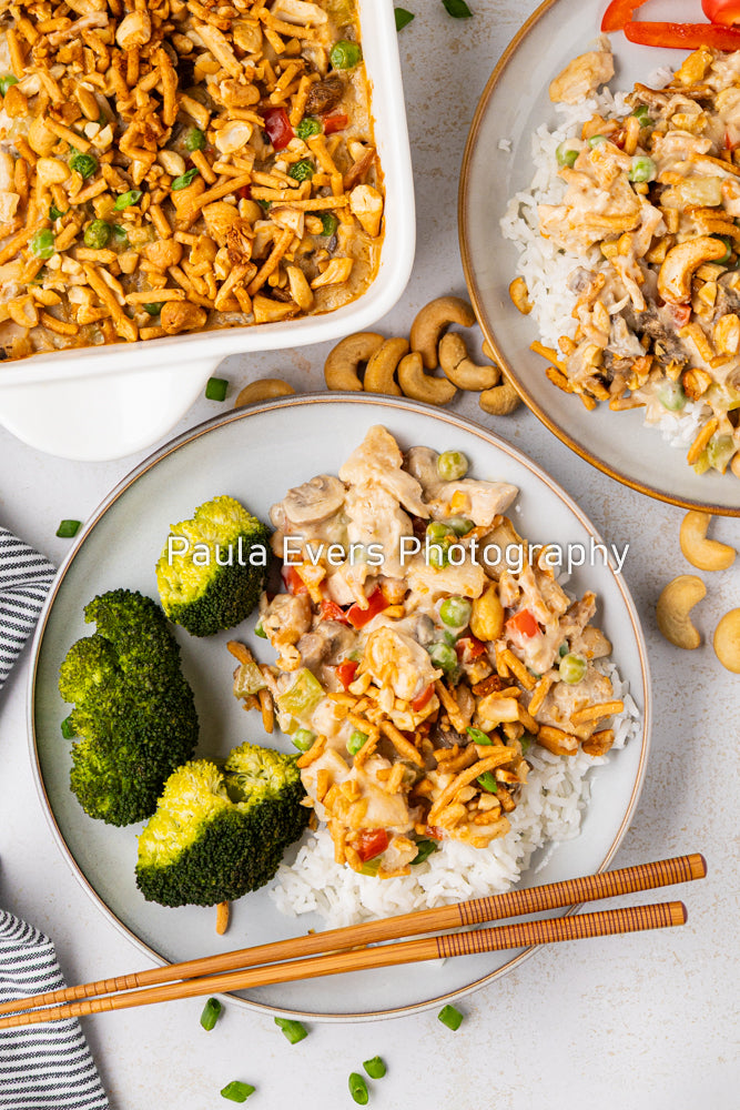 Asian Inspired Cashew Chicken Casserole