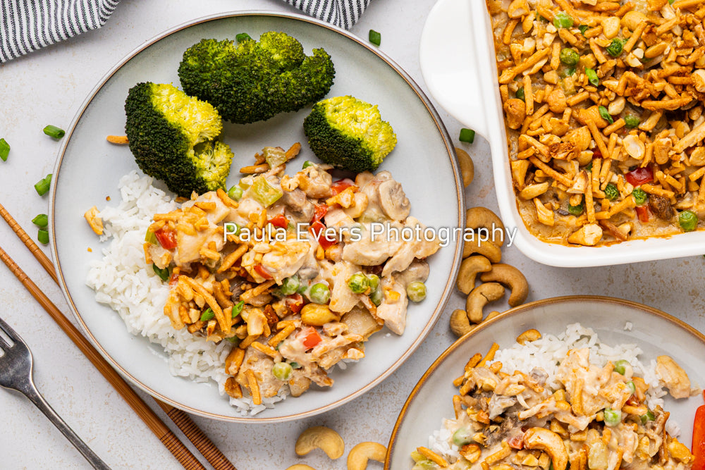 Asian Inspired Cashew Chicken Casserole