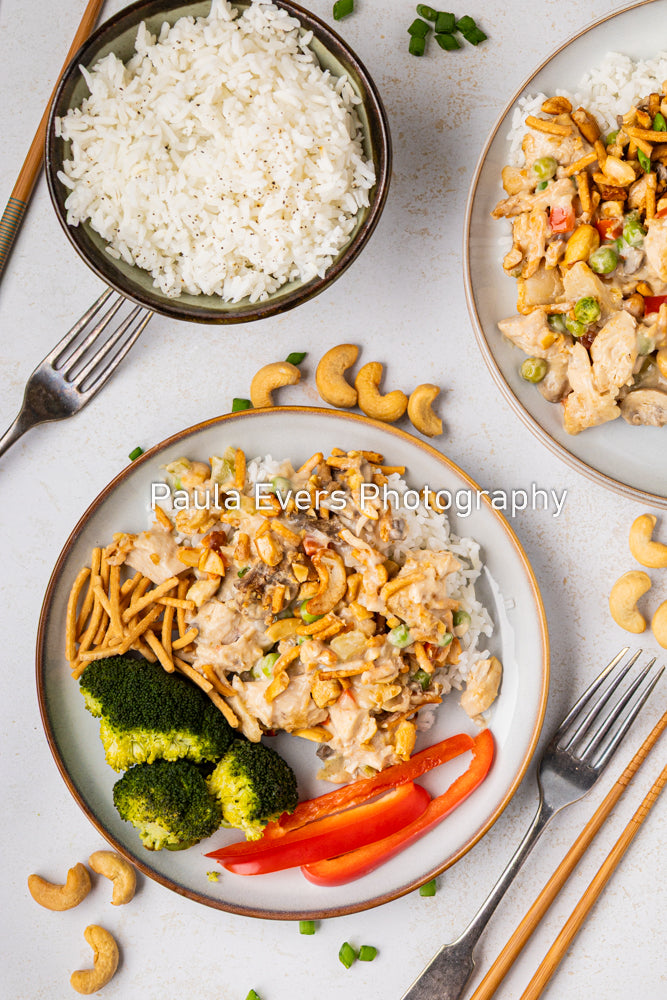 Asian Inspired Cashew Chicken Casserole