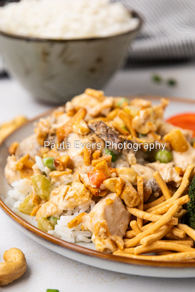 Asian Inspired Cashew Chicken Casserole