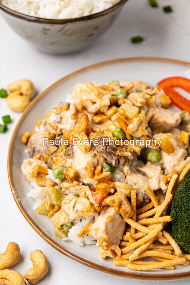 Asian Inspired Cashew Chicken Casserole