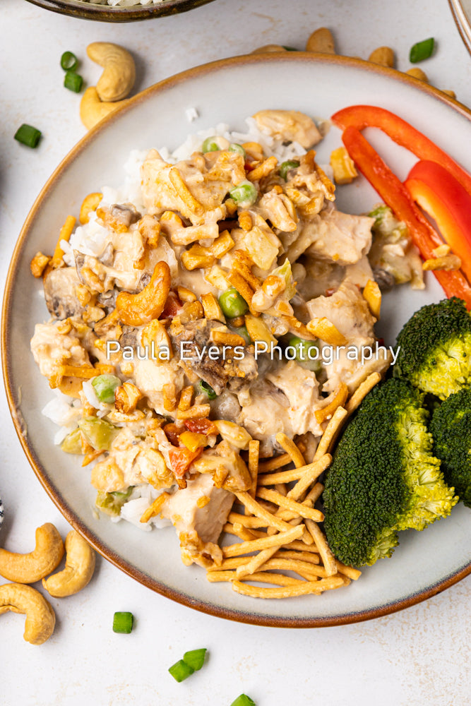 Asian Inspired Cashew Chicken Casserole